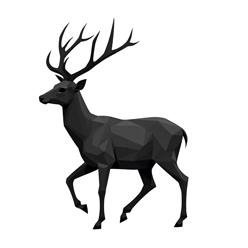 Polygonal Deer Illustration